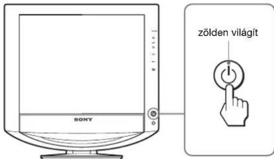 SONY SDMHX95 - lépés: Kapcsolja be a monitorort és a szamítógépet - 1