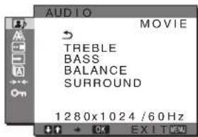SONY SDMHX95 - Regulacja TONÓW WYSOKICH/TONÓW NISKICH/ BALANSU (TREBLE/BASS/BALANCE) - 1