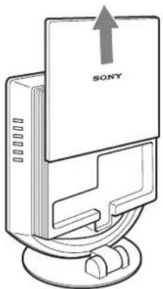 SONY SDMHX95 - Schuif de achterklep omhoog. - 1