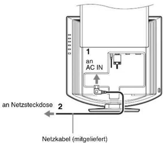 SONY SDMHX95 - Schritt 3: Anschlieben des Netzkabels - 1