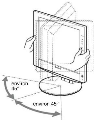 SONY SDMHX95 - Installation 6: Reglez l'orientation et l'inclinaison - 3