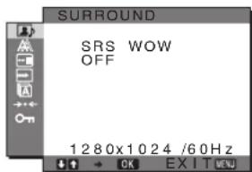 SONY SDMHX95 - Regulacja dzwieku surround (SURROUND) - 1