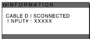 SONY SDMHX95 - If "CABLE DISCONNECTED" appears on the screen - 1