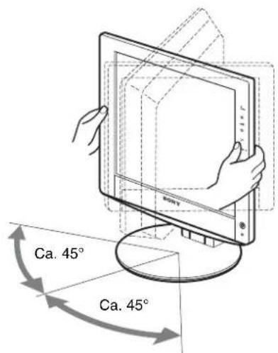 SONY SDMHX95 - Inställning 6: Justera lutning och vridning - 3