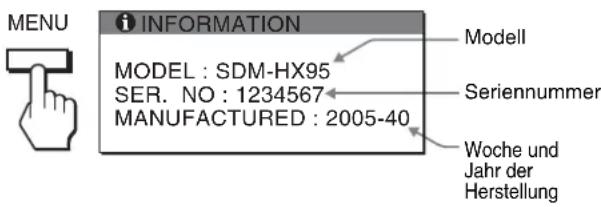 SONY SDMHX95 - Anzeigen von Informationen zu dieser Monitor - 1