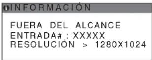SONY SDMHX95 - Si aparece "RESOLUCION >1280× 1024 - 1