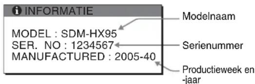 SONY SDMHX95 - De gegevens van deze monitor weergeven - 2