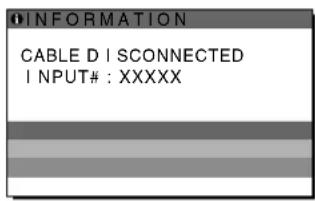 SONY SDMHX95 - Se surgir "CABLE DISCONNECTED" no ecra - 1