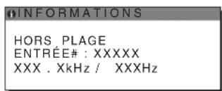 SONY SDMHX95 - Si « xxx.x kHz / xxx Hz » est affché - 1