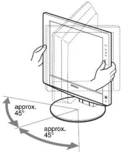 SONY SDMHX95 - Setup 6:Adjust the tilt and swivel - 3