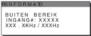 SONY SDMHX75 - Als "xxx.x kHz / xxx Hz" wordt weergegeven - 1