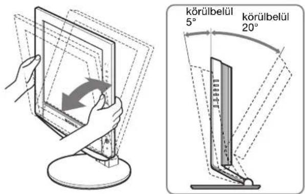 SONY SDMHX75 - lépés:Állítsa be magasságot és a dőlésszöget - 1