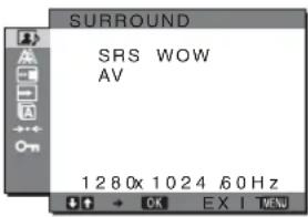 SONY SDMHX75 - Justera SURROUND - 1