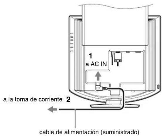 SONY SDMHX75 - Paso 3: Conexión del cable de alimentación - 1