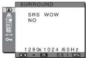 SONY SDMHX75 - Regolazione di SURROUND - 1