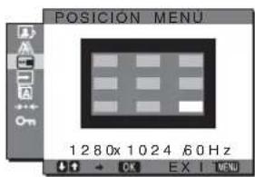 SONY SDMHX75 - Menú POSICIÓN MENÚ - 1