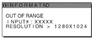 SONY SDMHX75 - If "RESOLUTION > 1280 × 1024" is displayed - 1