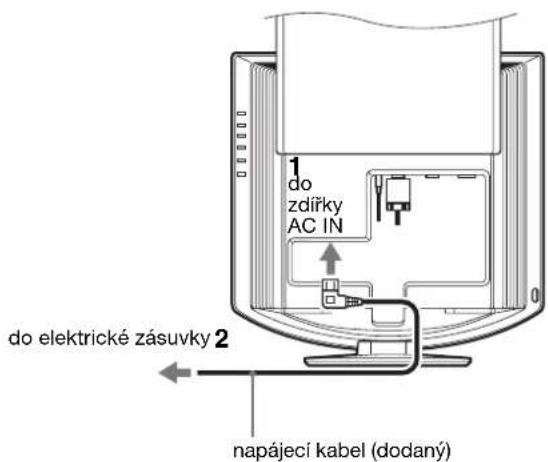 SONY SDMHX75 - Instalace 3:Připojte napájecí kabel - 1