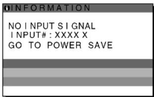 SONY SDMHX75 - Če se na zaslonu pojavi »NO INPUT SIGNAL« - 1