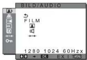 SONY SDMHX75 - BILD/AUDIO-meny - 1
