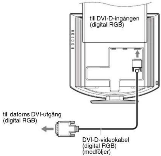 SONY SDMHX75 - Anslut en dator som har en DVI-utgång (digital RGB) - 1