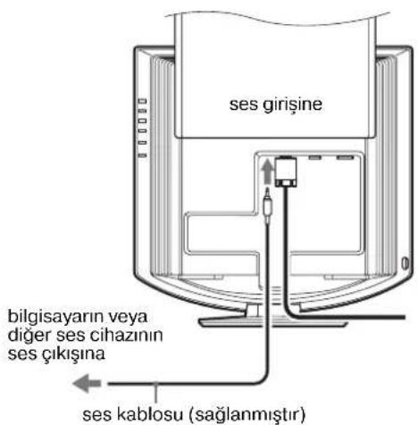 SONY SDMHX75 - Kurulum 2: Ses kablosunu bağlayın - 1