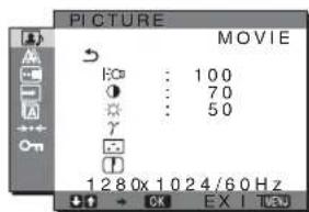 SONY SDMHX75 - ■ Menu PICTURE - 1