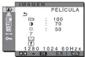 SONY SDMHX75 - ■ Menú IMAGEN - 1