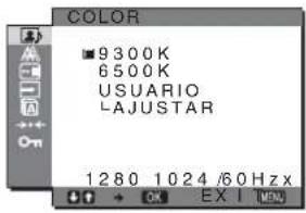 SONY SDMHX75 - Ajuste del COLOR - 1