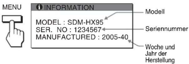 SONY SDMHX75 - Anzeigen von Informationen zu diesem Monitor - 1