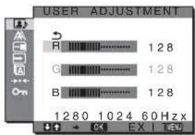 SONY SDMHX75 - Press the ↓/↑ buttons to adjust the contrast and press the OK button. - 3