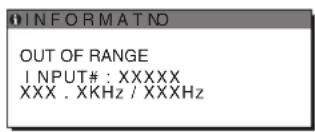 SONY SDMHX75 - Eğer ekranda "xxx.x kHz / xxx Hz" belirirse - 1