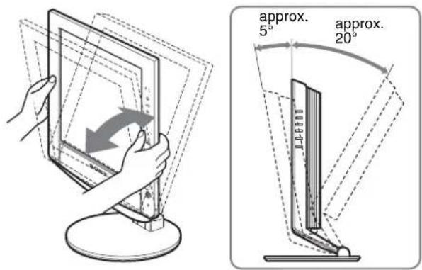 SONY SDMHX75 - Setup 6: Adjust the tilt and swivel - 1