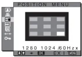 SONY SDMHX75 - Menu POSITION MENU - 1