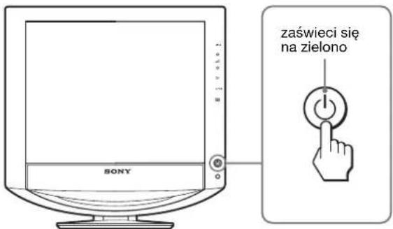 SONY SDMHX75 - Konfiguracja 5: Włączanie monitora i komputera - 1