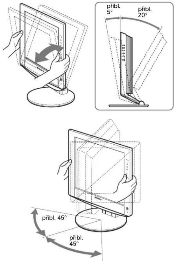 SONY SDMHX75 - Instalace 6:Nastavte náklon a otočný čep - 1