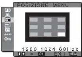 SONY SDMHX75 - Menu POSIZIONE MENU - 1