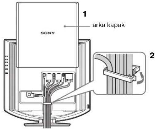 SONY SDMHX75 - Kurulum 4: Kordonları ve kabloları sarın - 1