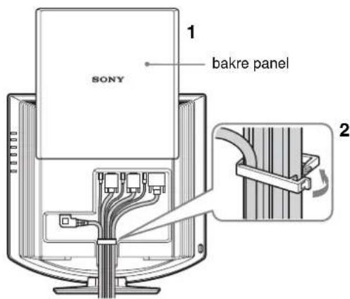 SONY SDMHX75 - Inställning 4: Bunta ihop kablar och sladdar - 1
