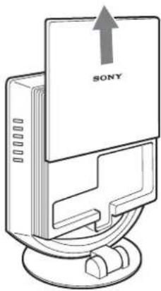 SONY SDMHX75 - Deslice la cubierta posterior hacia arriba. - 1