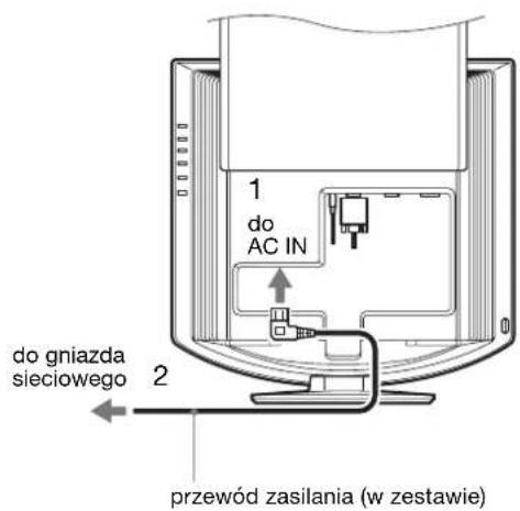 SONY SDMHX75 - Konfiguracja 3: Podłączanie przewodu zasilania - 1