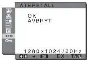 SONY SDMHX75 - →← ÅTERSTÄLL-meny (för att återställa till den ursprungliga inställningen) - 1
