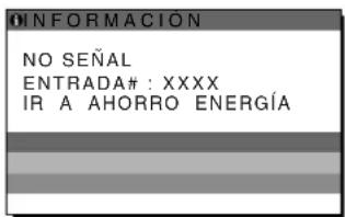 SONY SDMHX75 - Si "NO SEÑAL" aparece en pantalla - 1