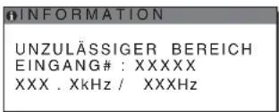 SONY SDMHX75 - Wenn „xxx.x kHz / xxx Hz“ auf dem Bildschirm erscheint - 1