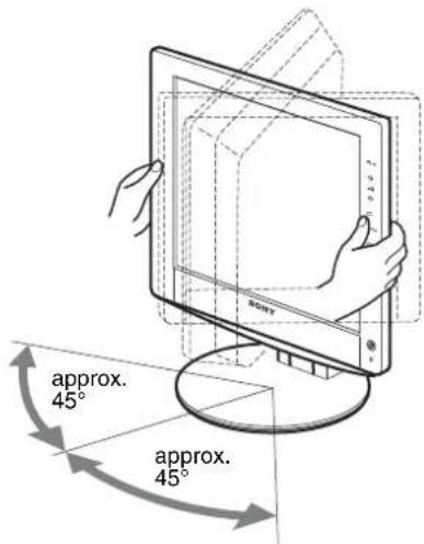 SONY SDMHX75 - Setup 6: Adjust the tilt and swivel - 2