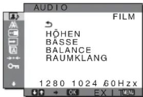 SONY SDMHX75 - ■ Menü AUDIO - 1