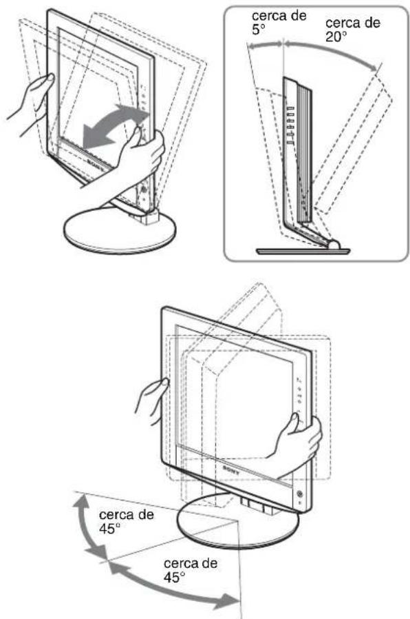 SONY SDMHX75 - Configuração 6: Ajustar a inclinação e a rotação horizontal - 1
