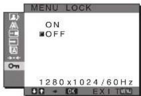 SONY SDMHX75 - MENU LOCK menü - 1