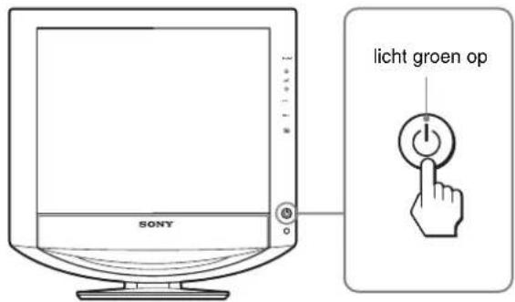 SONY SDMHX75 - Instelling 5: De monitor en de computer aanzetten - 1
