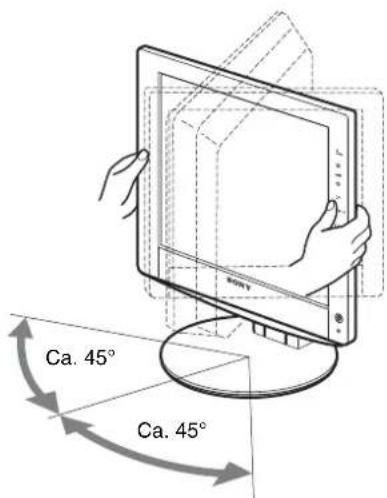 SONY SDMHX75 - Inställning 6: Justera lutning och vridning - 2